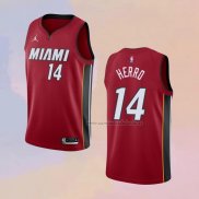 Camiseta Miami Heat Tyler Herro NO 14 Statement 2020-21 Rojo