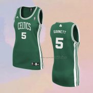 Camiseta Mujer Boston Celtics Kevin Garnett NO 5 Icon Verde