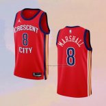 Camiseta New Orleans Pelicans Naji Marshall NO 8 Statement 2023-24 Rojo