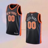 Camiseta New York Knicks Personalizada Ciudad 2022-23 Negro