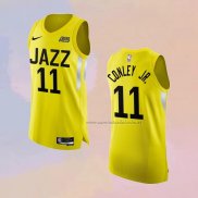 Camiseta Utah Jazz Mike Conley jr. NO 11 Icon Autentico 2022-23 Amarillo