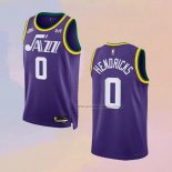 Camiseta Utah Jazz Taylor Hendricks NO 0 Classic 2023-24 Violeta