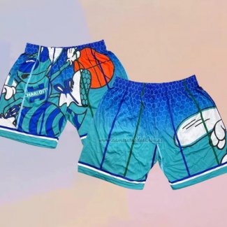 Pantalone Charlotte Hornets Mitchell & Ness Big Face Verde