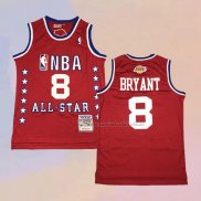 Camiseta All Star 2003 Kobe Bryant NO 8 Hardwood Classics Rojo