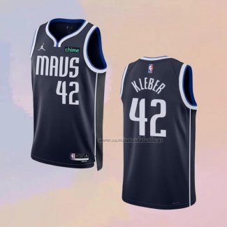 Camiseta Dallas Mavericks Maxi Kleber NO 42 Statement 2022-23 Azul