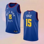 Camiseta Denver Nuggets Nikola Jokic NO 15 Statement Azul