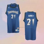 Camiseta Minnesota Timberwolves Kevin Garnett NO 21 Retro Azul