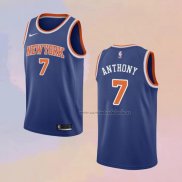 Camiseta New York Knicks Carmelo Anthony NO 7 Icon Azul