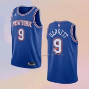 Camiseta New York Knicks R.J. Barrett NO 9 Statement 2020-21 Azul