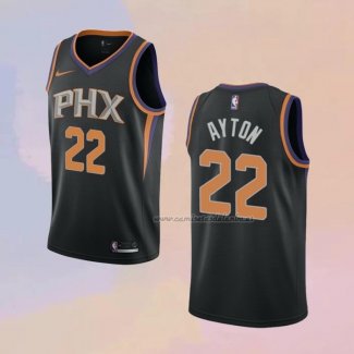 Camiseta Phoenix Suns Deandre Ayton NO 22 Statement 2021 Negro