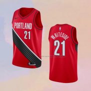 Camiseta Portland Trail Blazers Hassan Whiteside NO 21 Statement Rojo