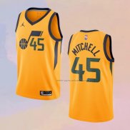 Camiseta Utah Jazz Donovan Mitchell NO 45 Statement 2020 Amarillo