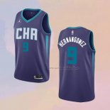 Camiseta Charlotte Hornets Willy Hernangomez NO 9 Statement Edition Violeta