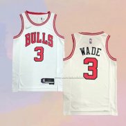 Camiseta Chicago Bulls Dwyane Wade NO 3 Association 2021 Blanco