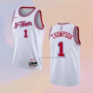 Camiseta Houston Rockets Amen Thompson NO 1 Ciudad 2023-24 Blanco