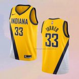 Camiseta Indiana Pacers Myles Turner NO 33 Statement Edition Amarillo