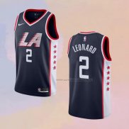 Camiseta Los Angeles Clippers Kawhi Leonard NO 2 Ciudad 2018-19 Negro