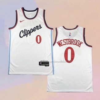 Camiseta Los Angeles Clippers Russell Westbrook NO 0 Association 2024-25 Blanco