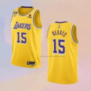 Camiseta Los Angeles Lakers Austin Reaves NO 15 Icon 2022-23 Amarillo