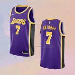 Camiseta Los Angeles Lakers Carmelo Anthony NO 7 Statement 2021 Violeta