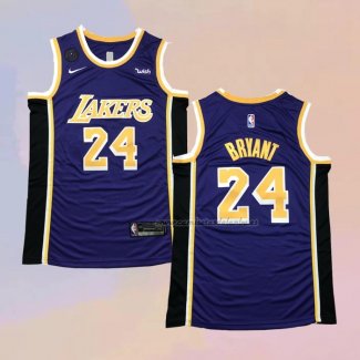 Camiseta Los Angeles Lakers Kobe Bryant NO 24 Statement 2018 Violeta