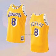 Camiseta Los Angeles Lakers Kobe Bryant NO 8 Mitchell & Ness 1996-97 Amarillo