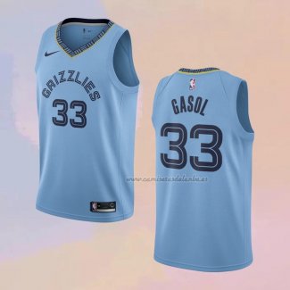 Camiseta Memphis Grizzlies Marc Gasol NO 33 Statement Azul