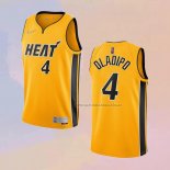 Camiseta Miami Heat KZ Okpala NO 4 Earned 2020-21 Oro