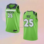 Camiseta Minnesota Timberwolves Derrick Rose NO 25 Statement 2020-21 Verde