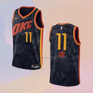 Camiseta Oklahoma City Thunder Isaiah Joe NO 11 Ciudad 2023-24 Negro