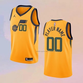 Camiseta Utah Jazz Personalizada Statement Amarillo