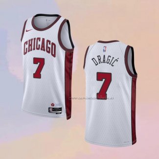 Camiseta Chicago Bulls Goran Dragic NO 7 Ciudad 2022-23 Blanco