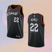 Camiseta Cleveland Cavaliers Larry Nance Jr. NO 22 Ciudad 2020-21 Negro