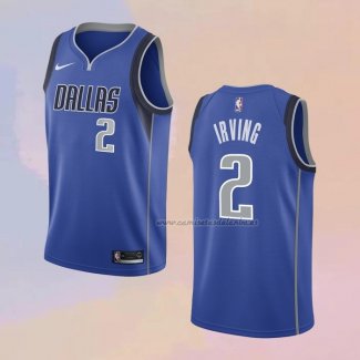 Camiseta Dallas Mavericks Kyrie Irving NO 2 Icon 2022-23 Azul