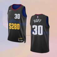 Camiseta Denver Nuggets Jay Huff NO 30 Ciudad 2023-24 Negro