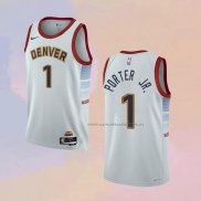 Camiseta Denver Nuggets Michael Porter JR. NO 1 Ciudad 2021-22 Azul