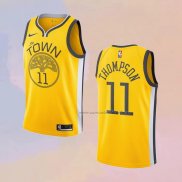 Camiseta Golden State Warriors Klay Thompson NO 11 Earned Amarillo