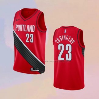 Camiseta Portland Trail Blazers Robert Covington NO 23 Statement Rojo