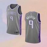 Camiseta Sacramento Kings Kevin Huerter NO 9 Ciudad 2022-23 Gris