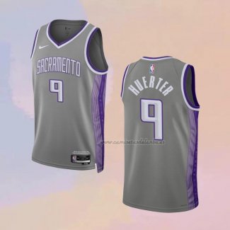 Camiseta Sacramento Kings Kevin Huerter NO 9 Ciudad 2022-23 Gris