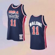 Camiseta USA 1992 Karl Malone NO 11 Azul