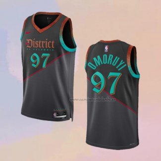 Camiseta Washington Wizards Eugene Omoruyi NO 97 Ciudad 2023-24 Negro