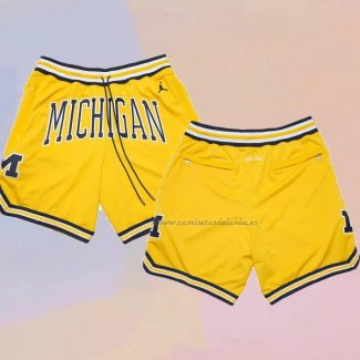 Pantalone Air Jordan Just Don NCAA Michigan Amarillo