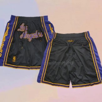 Pantalone Los Angeles Lakers Mitchell & Ness Just Don Negro