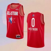 Camiseta All Star 2020 Houston Rockets Russell Westbrook NO 0 Rojo