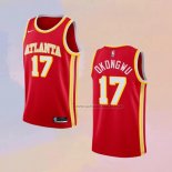 Camiseta Atlanta Hawks Onyeka Okongwu NO 17 Icon 2020-21 Rojo