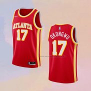 Camiseta Atlanta Hawks Onyeka Okongwu NO 17 Icon 2020-21 Rojo