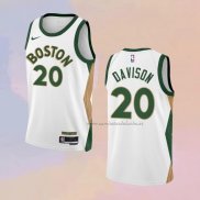 Camiseta Boston Celtics JD Davison NO 20 Ciudad 2023-24 Blanco