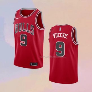 Camiseta Chicago Bulls Nikola Vucevic NO 9 Icon 2020-21 Rojo