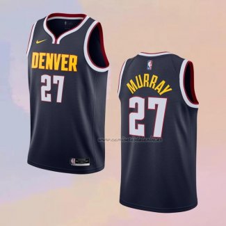 Camiseta Denver Nuggets Jamal Murray NO 27 Icon 2020-21 Azul